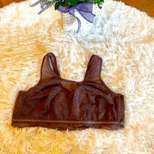 Cacique underlined no wire bra 18/20 lace purple bralette